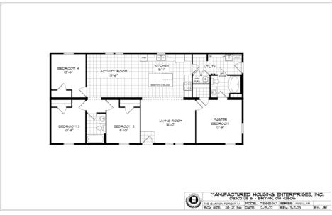 "The Barton Forest IV" Plan M56B30, Mansion Elite Modular
