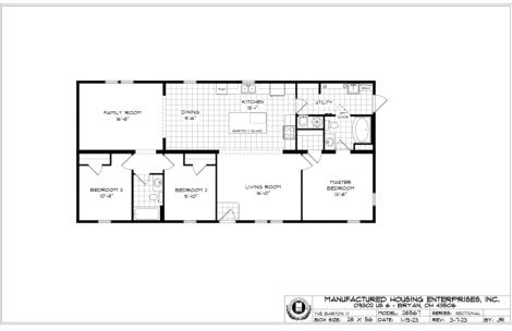 "The Barton III" Plan 28567, Mansion Sectional