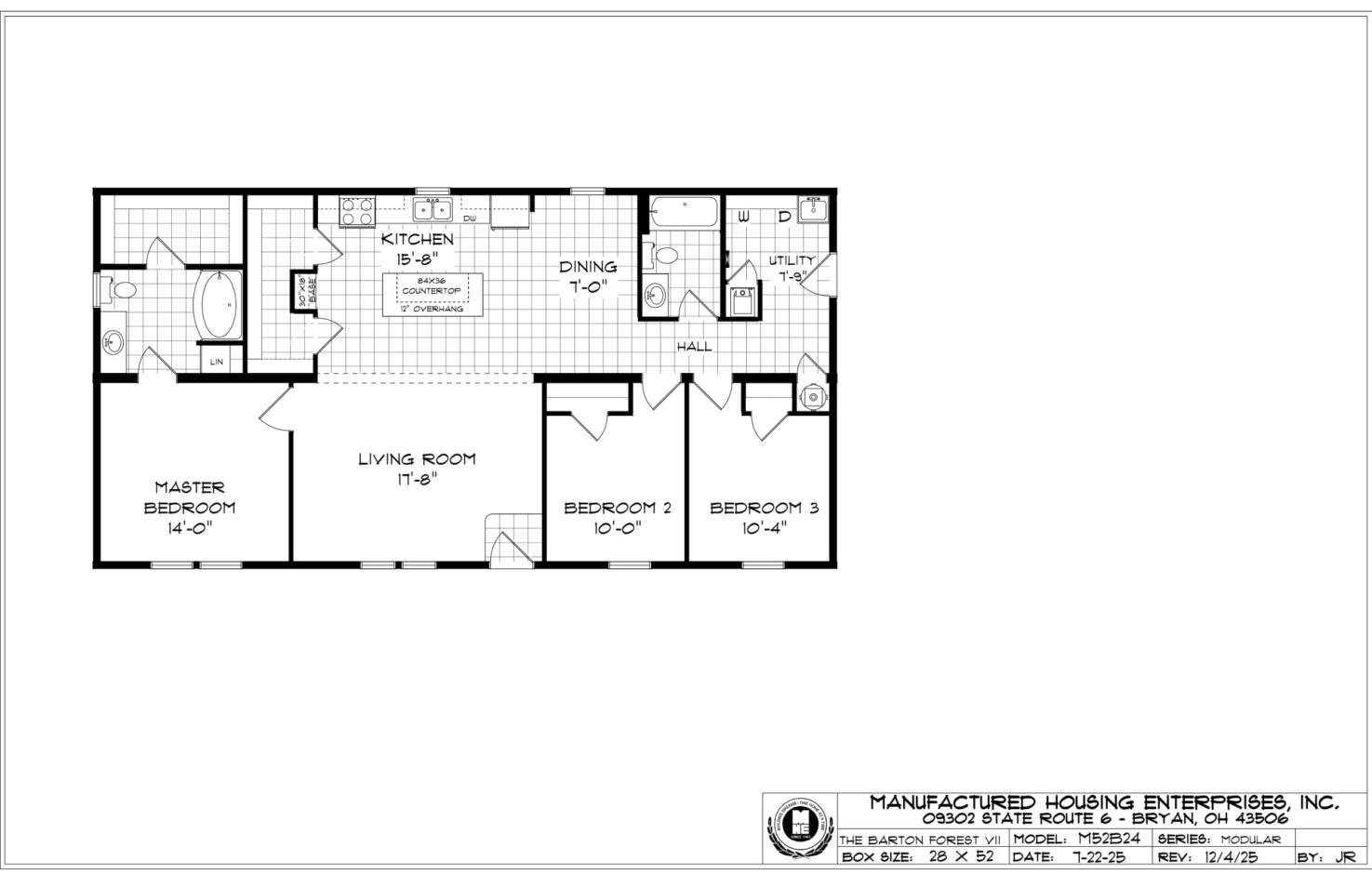 "The Barton Forest V" Plan M64B10, Mansion Elite Modular
