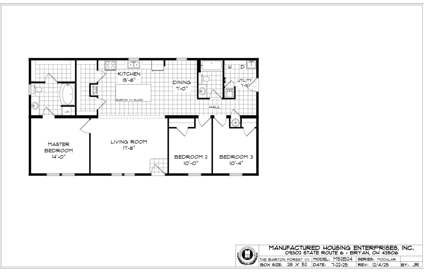"The Barton Forest V" Plan M64B10, Mansion Elite Modular
