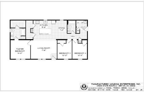 "The Barton Forest V" Plan M64B10, Mansion Elite Modular